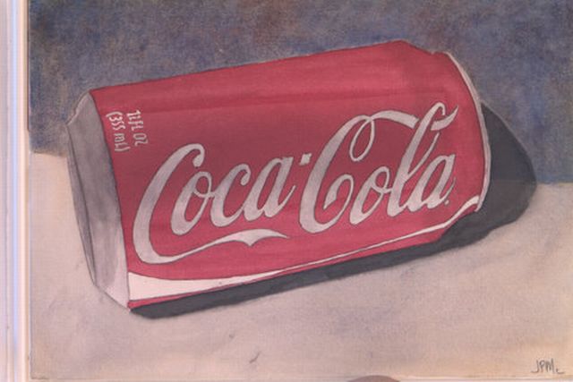 Coke can watercolor