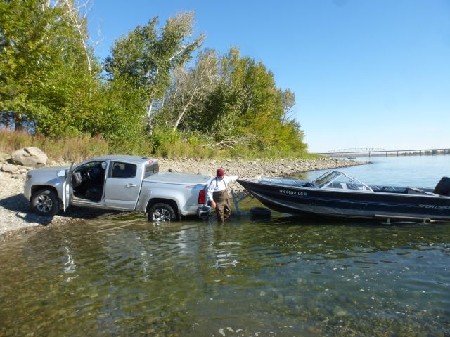Truck and boat