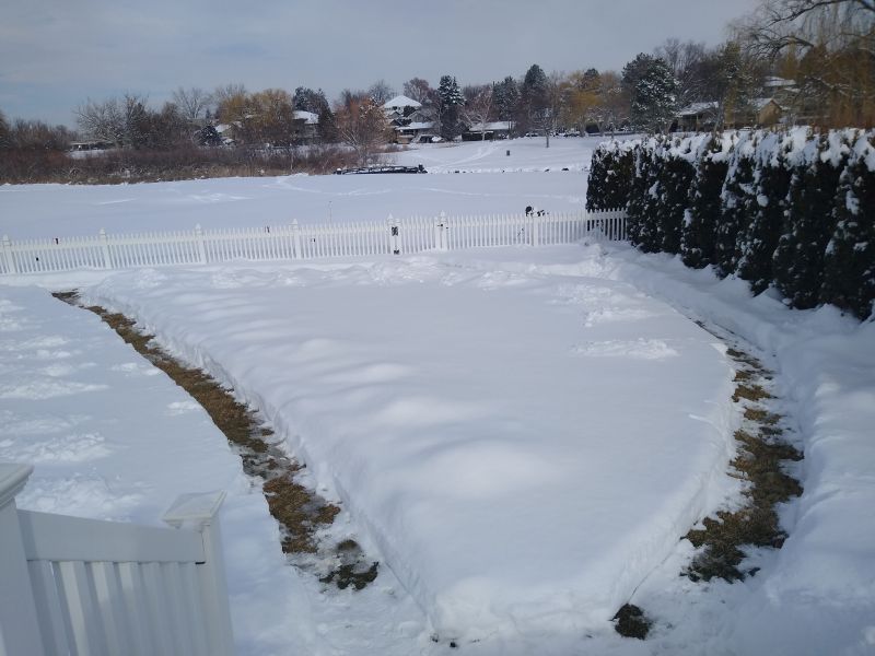 Snow path