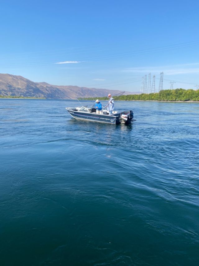 On the water