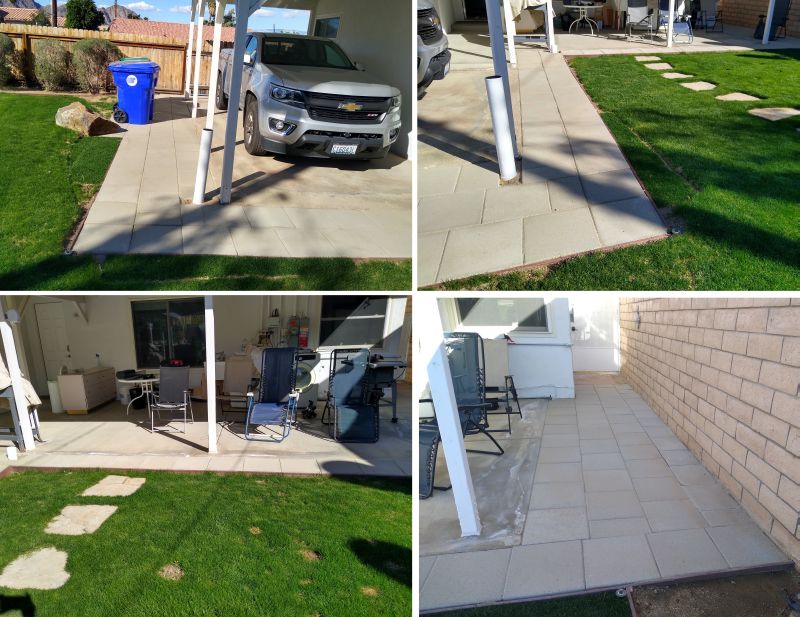 Completed pavers Completed pavers