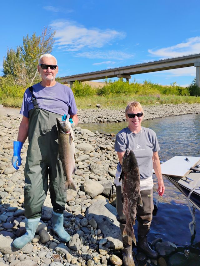 Jim and Gayle and Fish Jim and Gayle and Fish